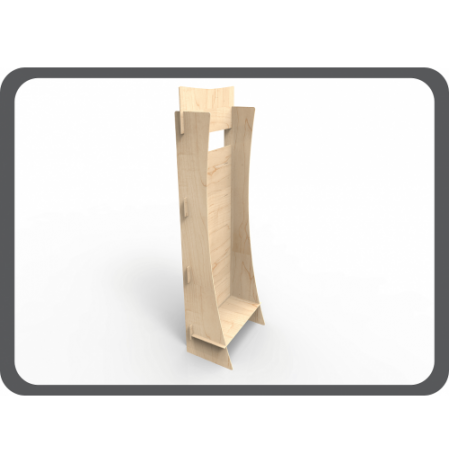  Ahşap Stand Askılı – 011 (Safir)