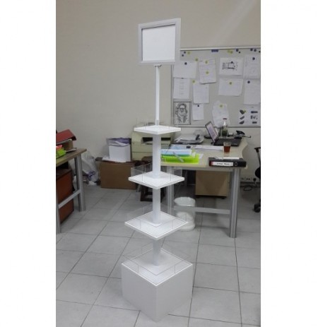 Ahşap Stand Raflı Çift Yönlü 016