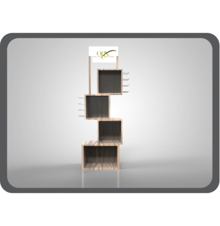 RAFLI AHŞAP STAND 014 TEK YÖNLÜ