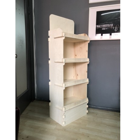AHŞAP STAND RAFLI 028 TEK YÖNLÜ