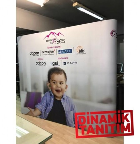 Pop Up Stand 3x3 Düz