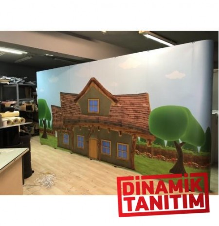 ÖRÜMCEK STAND 6 PANEL DÜZ - GÖRSEL DEĞİŞİM