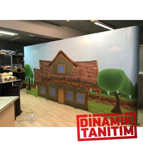 ÖRÜMCEK STAND 6 PANEL DÜZ - GÖRSEL DEĞİŞİM