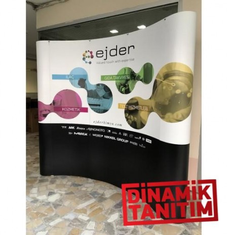 ÖRÜMCEK STAND 3 PANEL OVAL - GÖRSEL DEĞİŞİM
