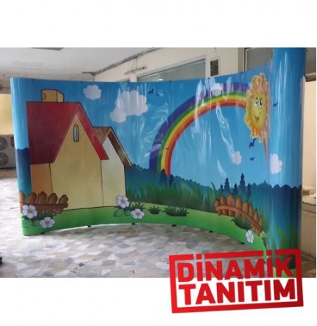 ÖRÜMCEK STAND 7 PANEL OVAL - GÖRSEL DEĞİŞİM