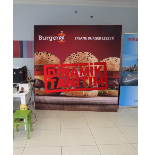 Örümcek Stand 3 Panel Kumaş