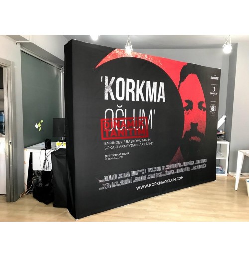 Örümcek Stand 4 Panel Kumaş